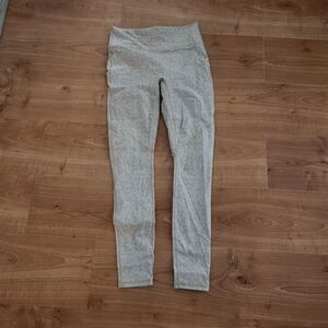 Womens Small Fabletics Workout Cream Leapord Print Leggings